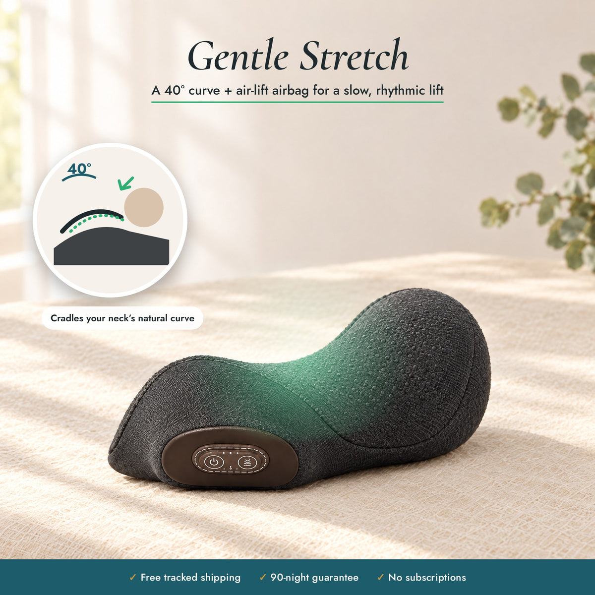 Gentle stretch – 40 degree curve with air-lift airbag